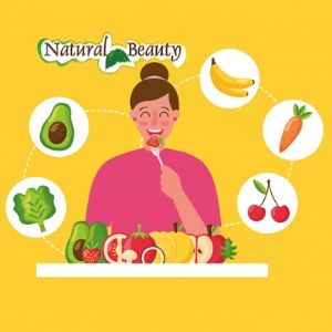 Ragazza che riprende una sana alimentazione post covid19